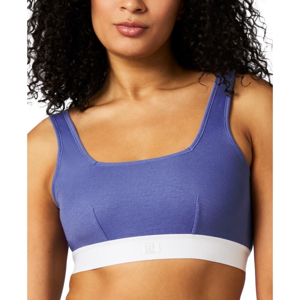GAP Body Womens Bralette Blue S Wireless Pullover NWT